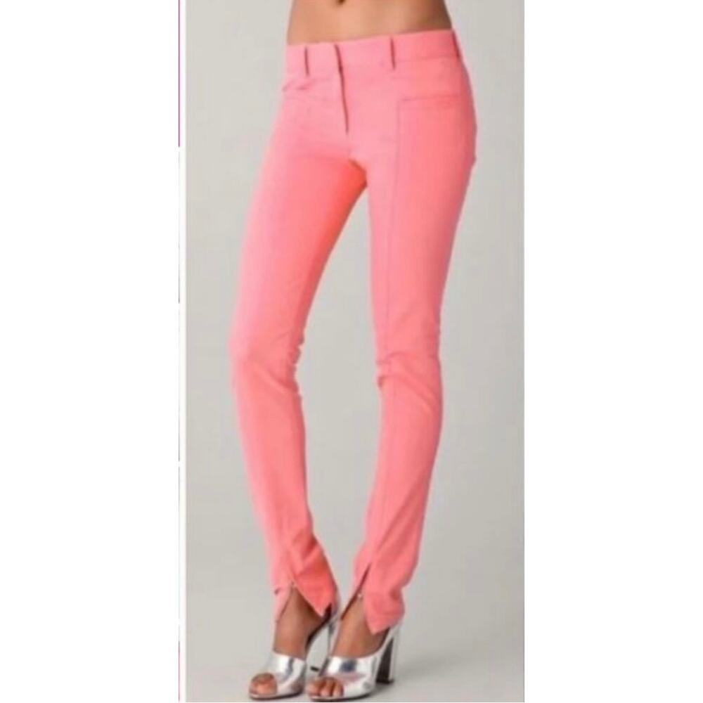 Phillip Lim 3.1 Pink Skinny Low-Rise Pants Size 2